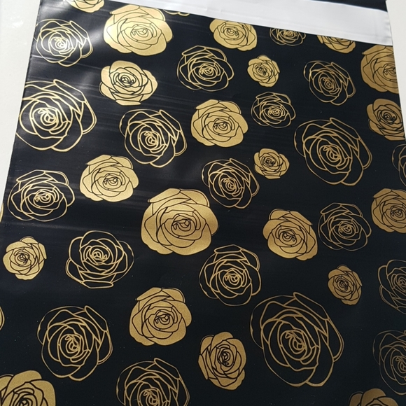 10 pcs Gold Roses Poly Mailers 10x13" inches - Picture 3 of 3